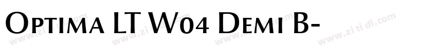 Optima LT W04 Demi B字体转换